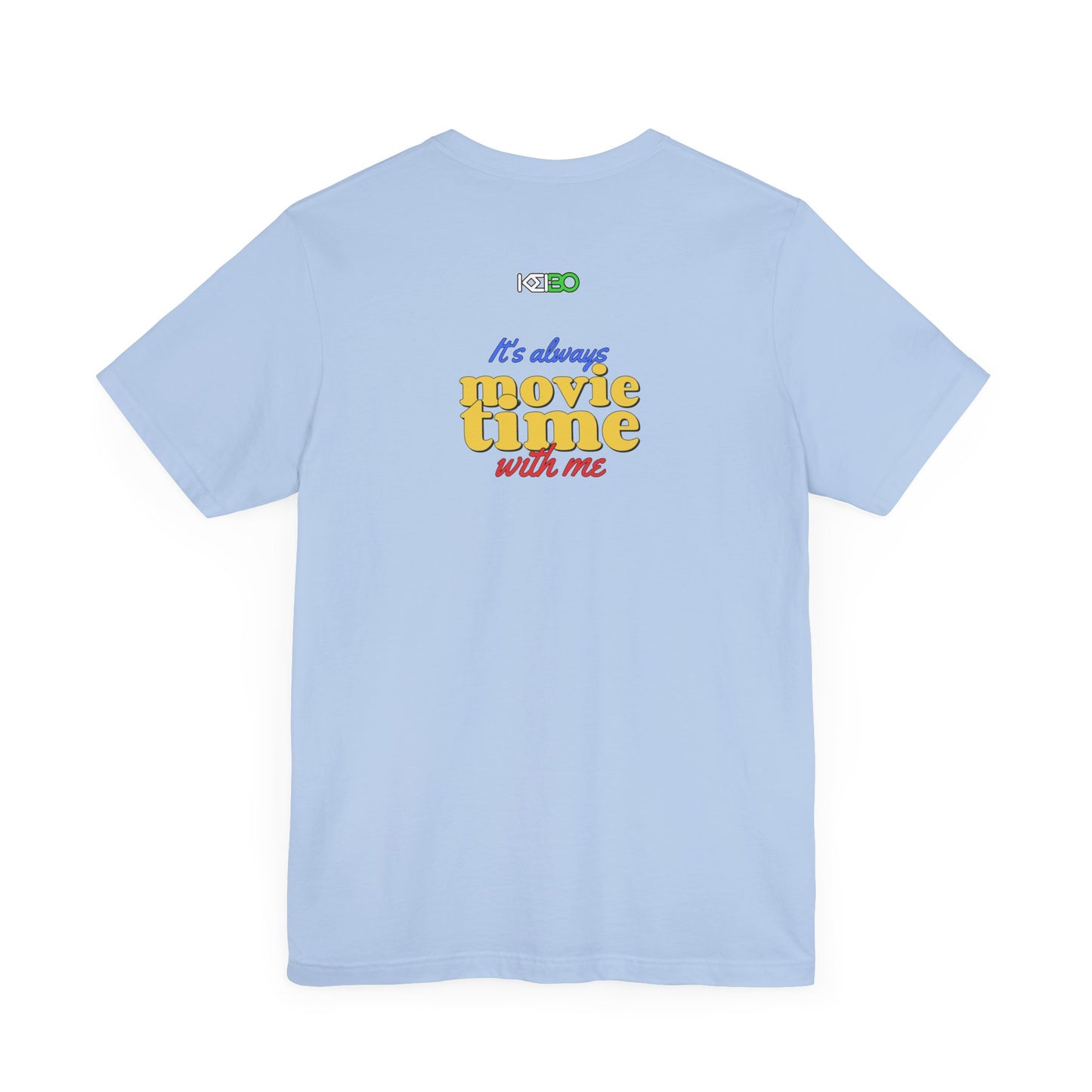 Movie Time Men's Jersey Tee - Fun Graphic T-Shirt for Film Lovers