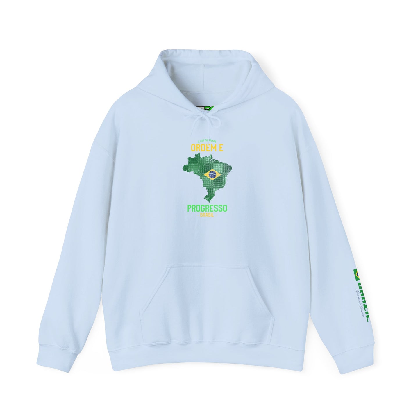 Unisex Hooded Sweatshirt Brazil Inspired 'Ordem e Progresso'