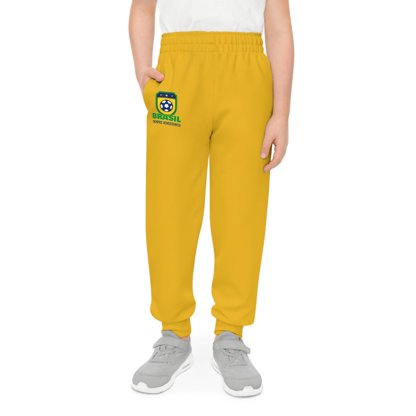 Active Kids Joggers - Brazil Soccer Style for Football Fans