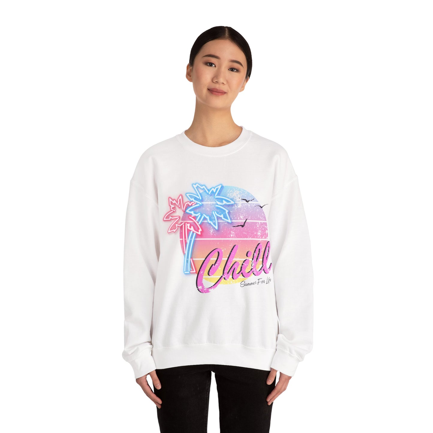 Chill Summer Vibes Unisex Crewneck Sweatshirt