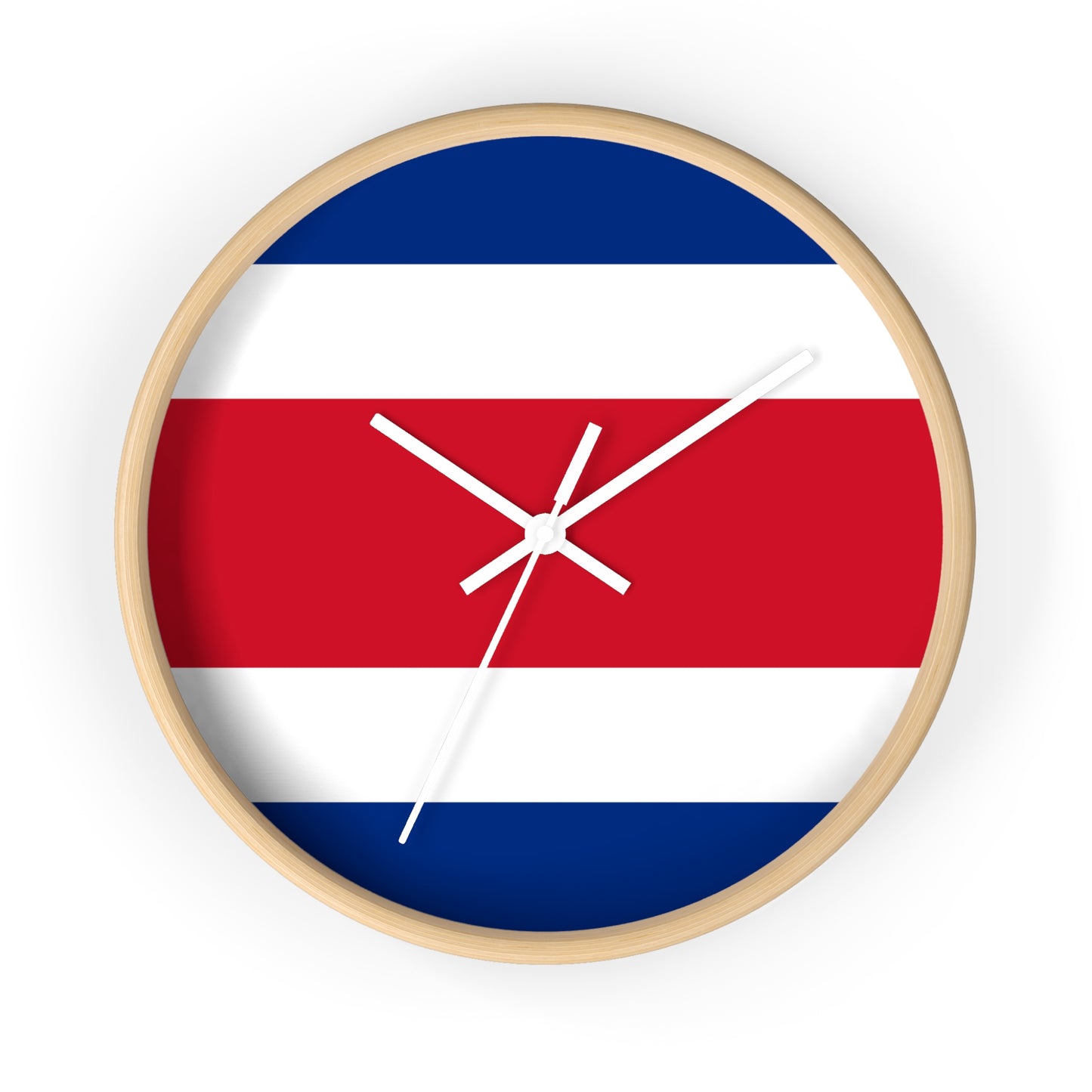 Costa Rica Flag Wall Clock - Stylish Home Decor for Travelers and Sports Fans