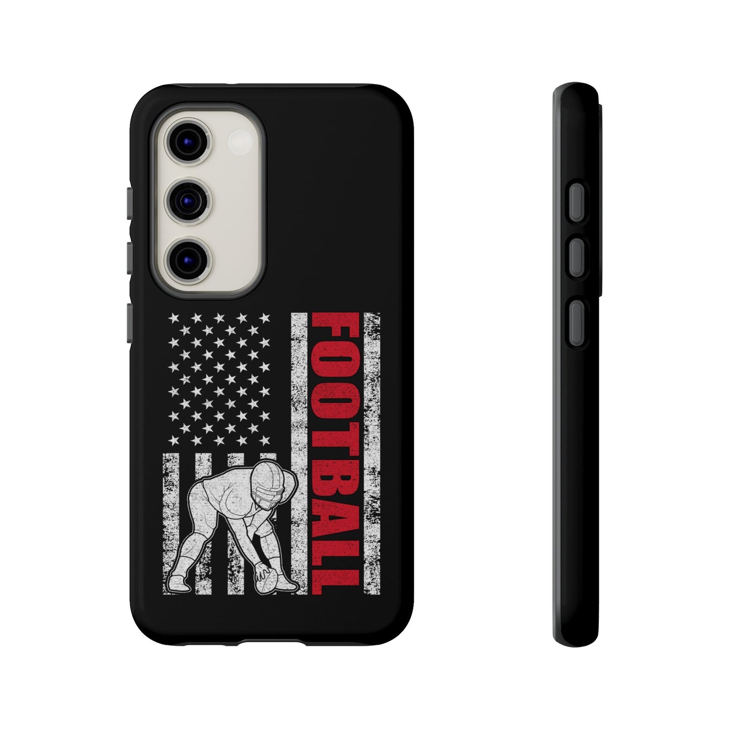 Football American Flag Phone Case - Tough Cases for Fans