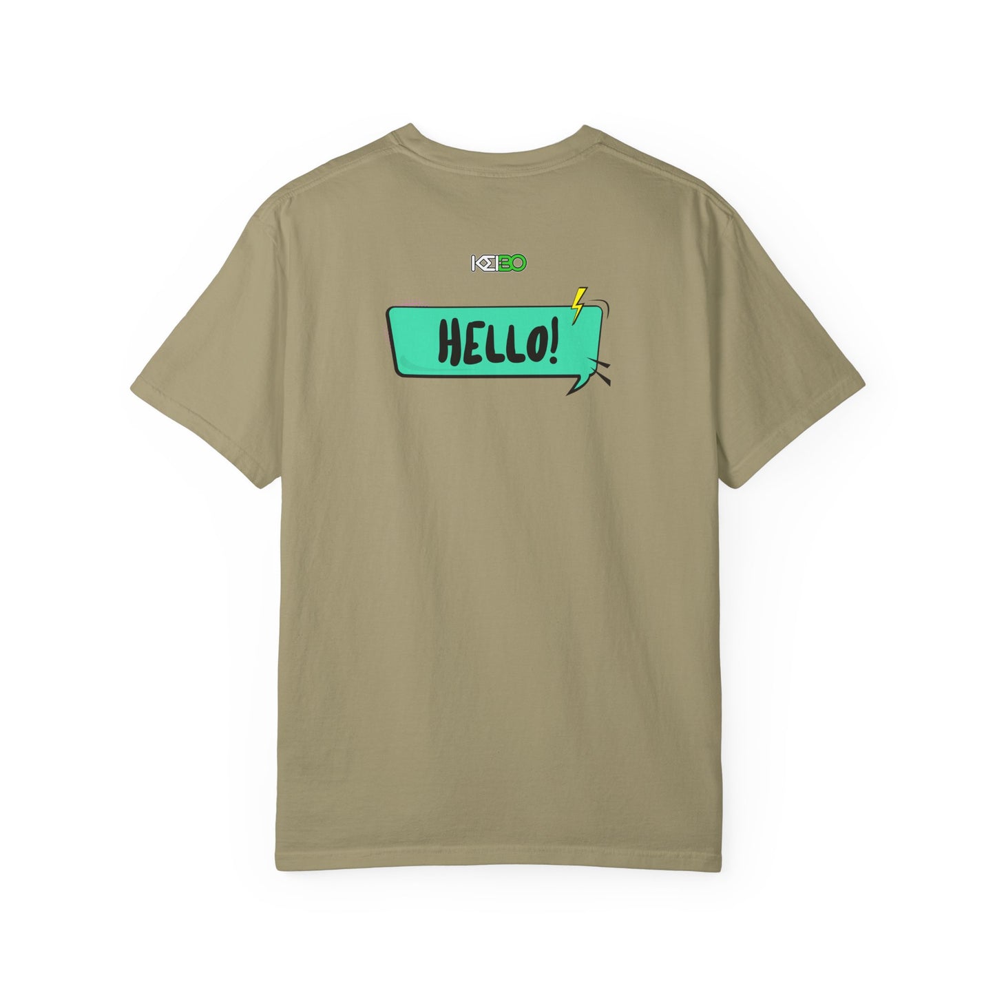 Hello! Retro Vibe Unisex Garment-Dyed T-Shirt