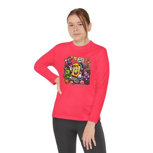 Youth Long Sleeve Competitor Tee – Fun Cartoon Character