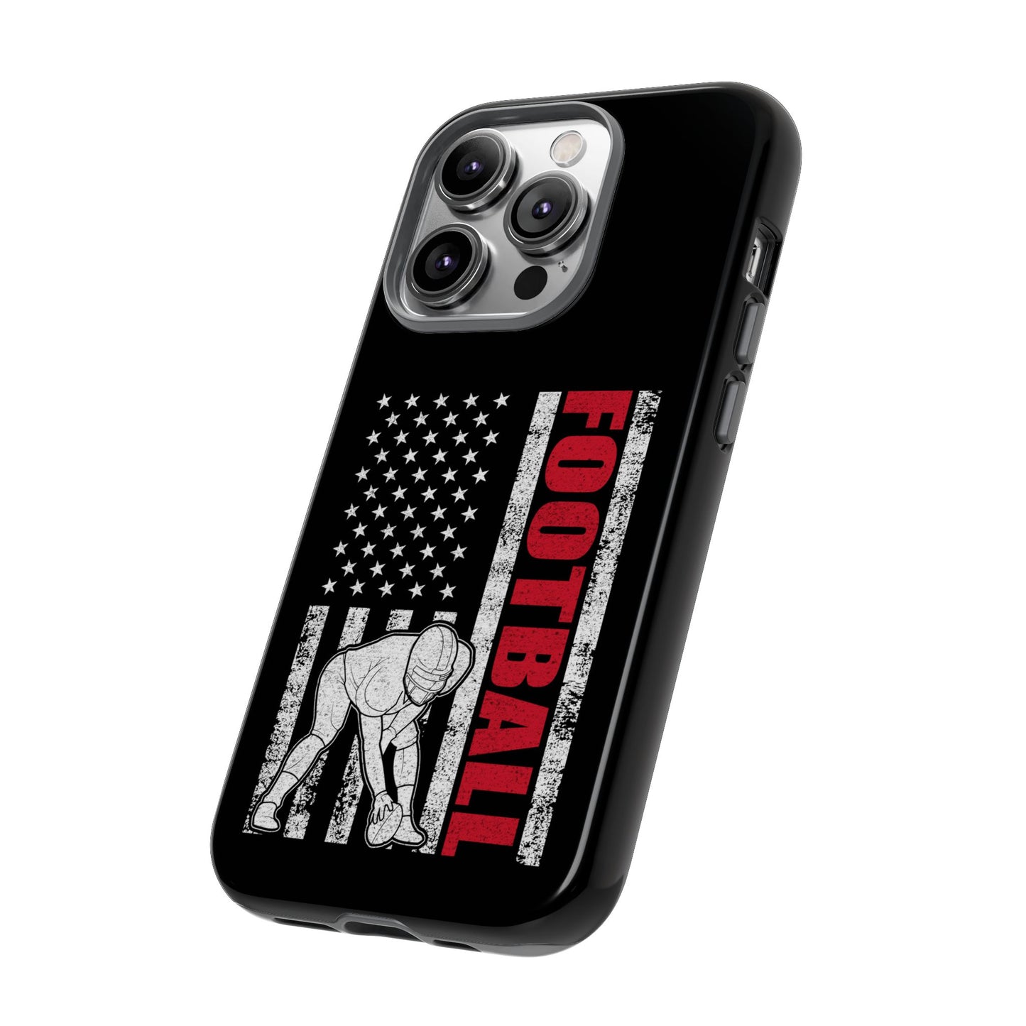 Football American Flag Phone Case - Tough Cases for Fans