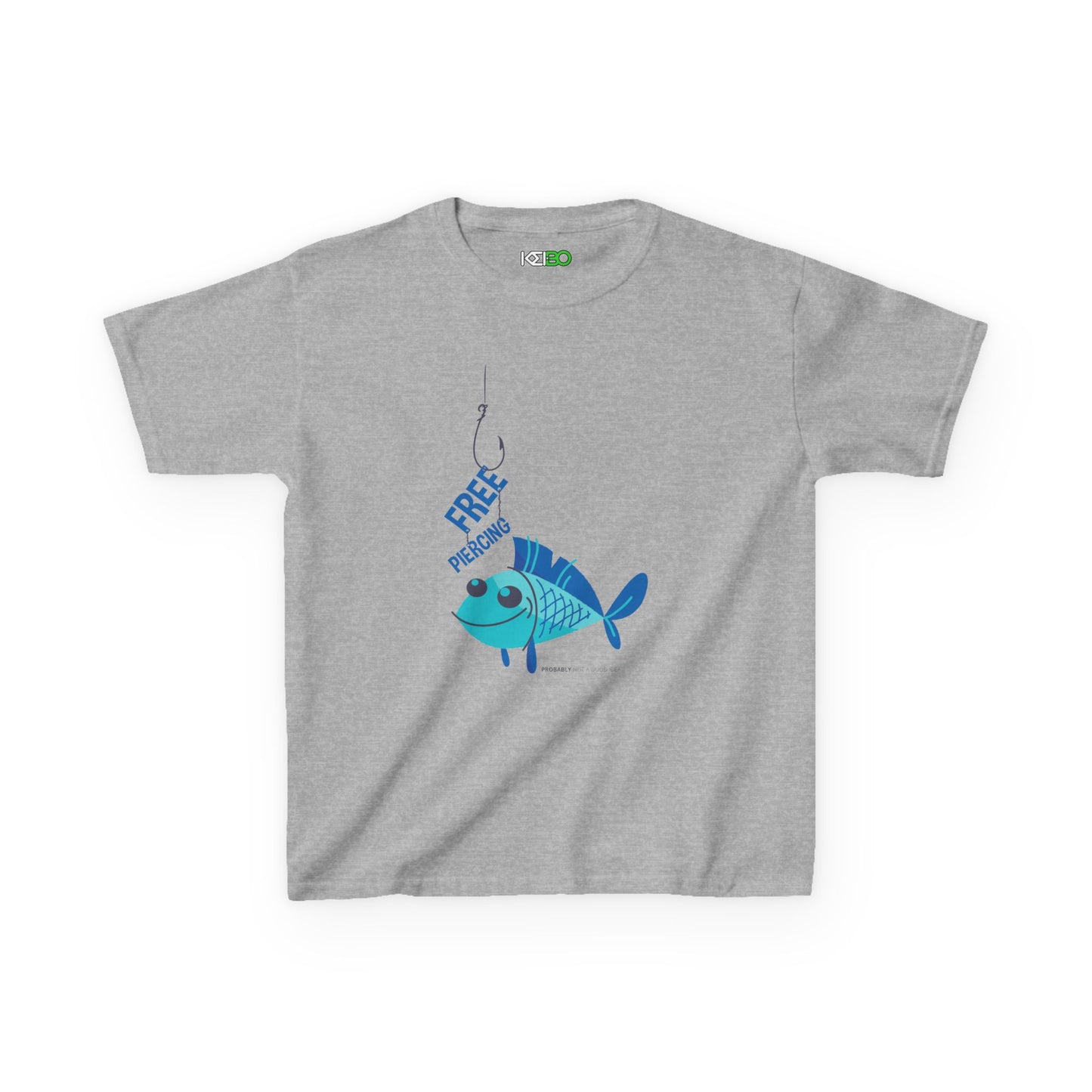 Kids Fishing Adventure T-shirt for Boys - "Free to Swim" Design