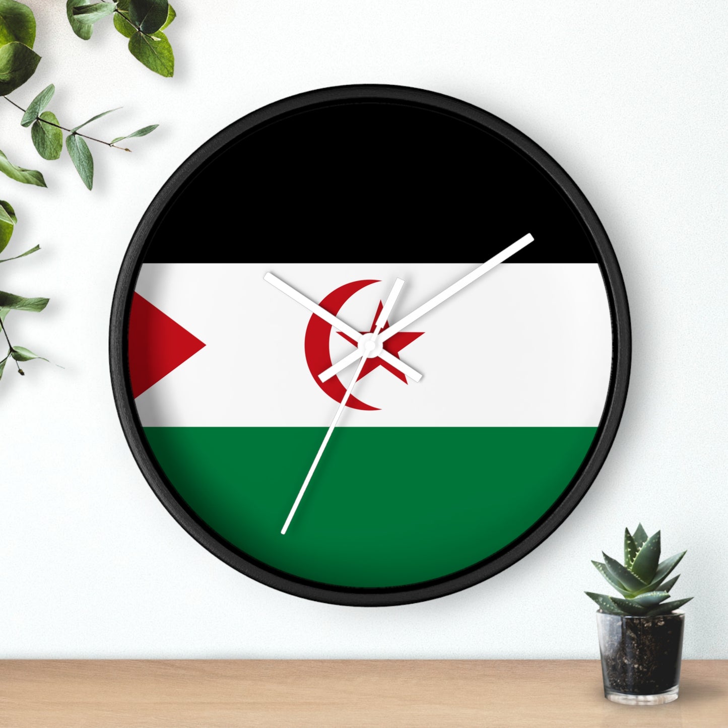 Sahrawi Arab Democratic Republic Flag Wall Clock