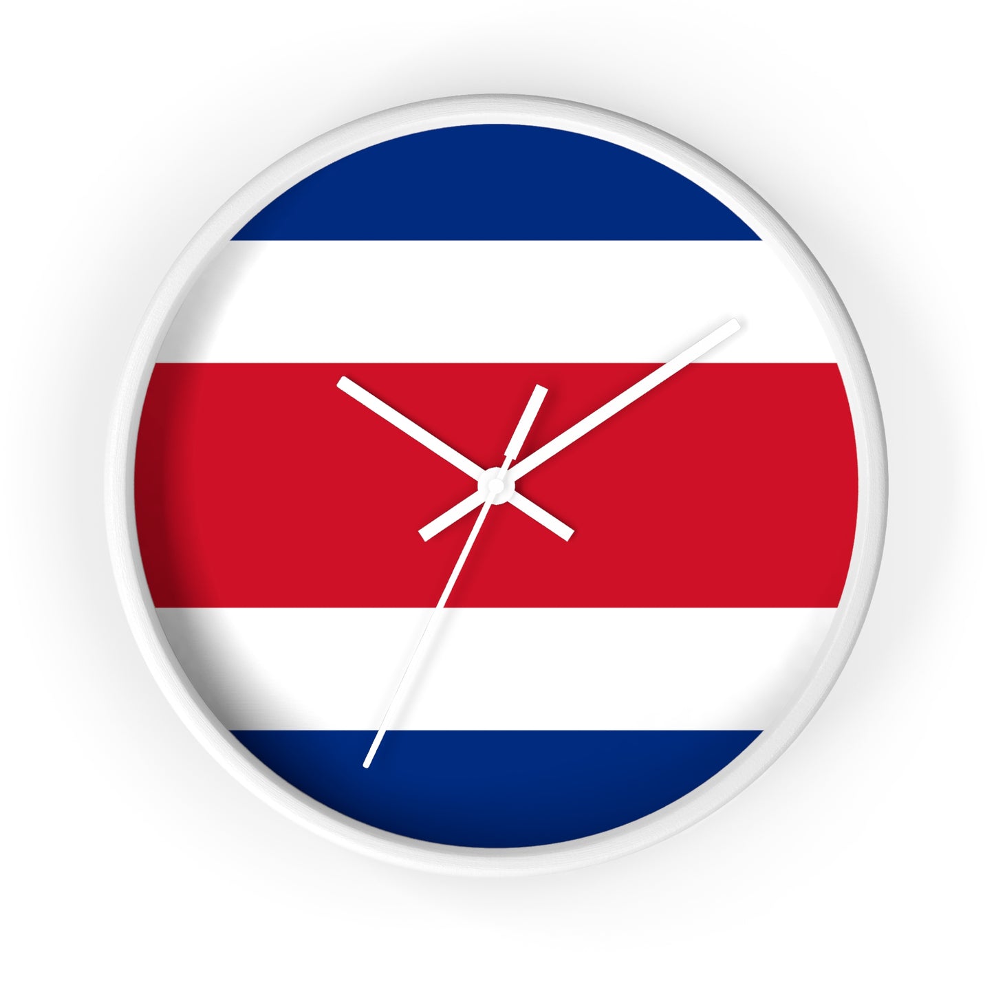 Costa Rica Flag Wall Clock - Stylish Home Decor for Travelers and Sports Fans