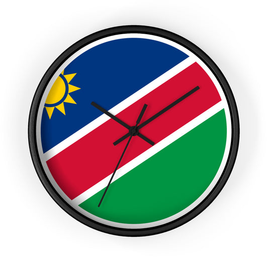 Namibia Flag Wall Clock - Vibrant Timepiece for Home Decor and Gifts