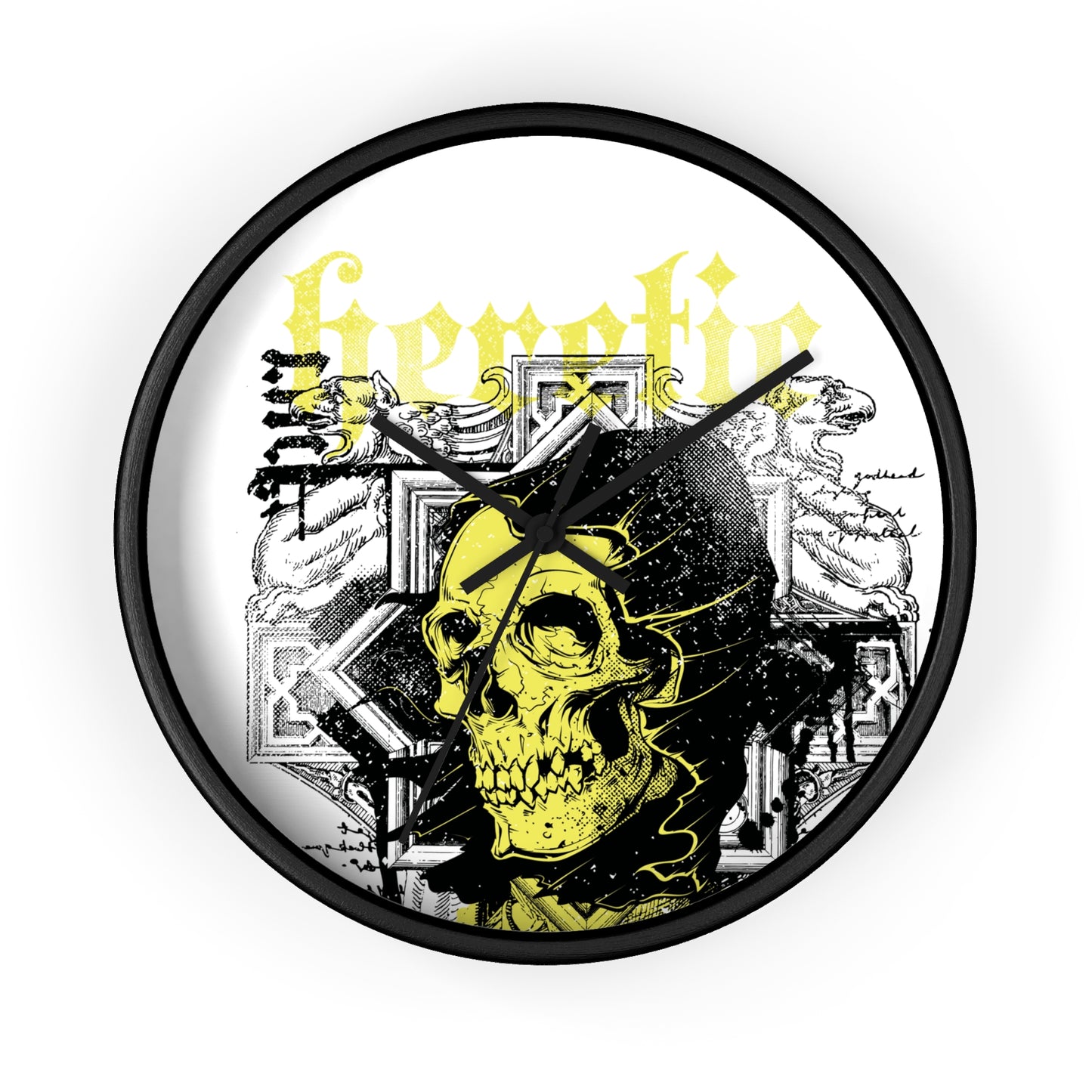 Heretic Skull Wall Clock - Unique Modern Decor for Edgy Spaces