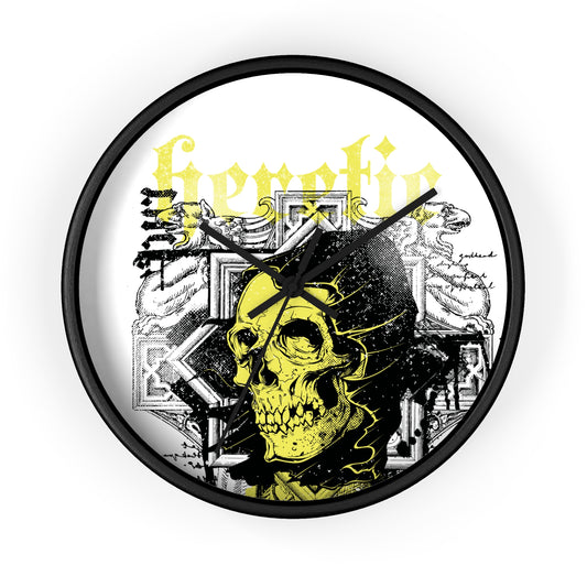 Heretic Skull Wall Clock - Unique Modern Decor for Edgy Spaces