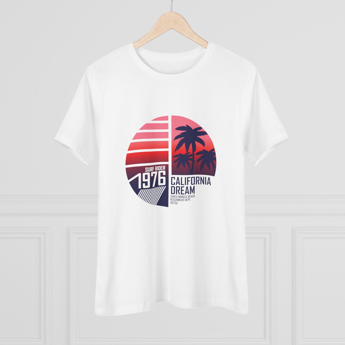 California Dream Women's Cotton T-shirt - Retro Surf Style Tee