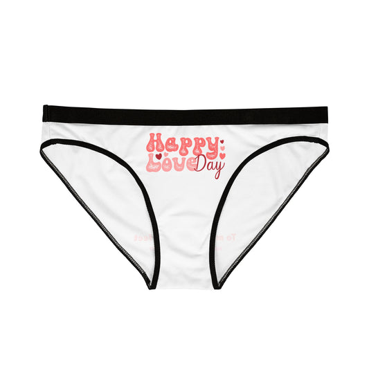Funny Women's Underwear - 'Happy Love Day' Design