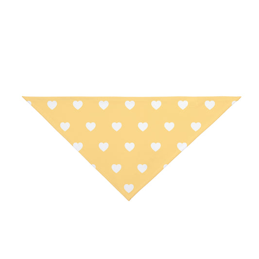 Love Heart Pattern Pet Bandana - Cute Puppy Accessory