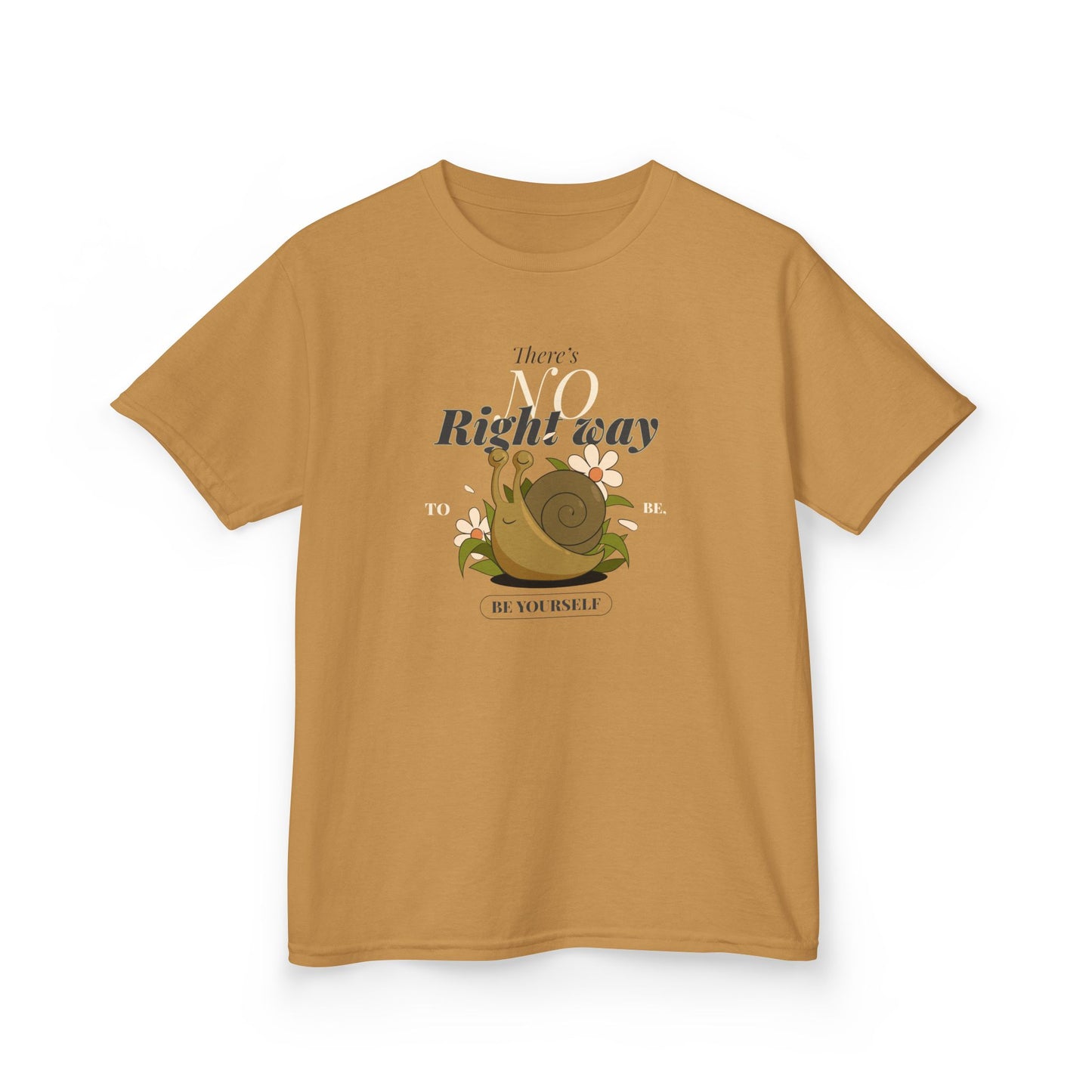 Kids Tee Snail Graphic 'There's Right Way' Inspirational T-Shirt