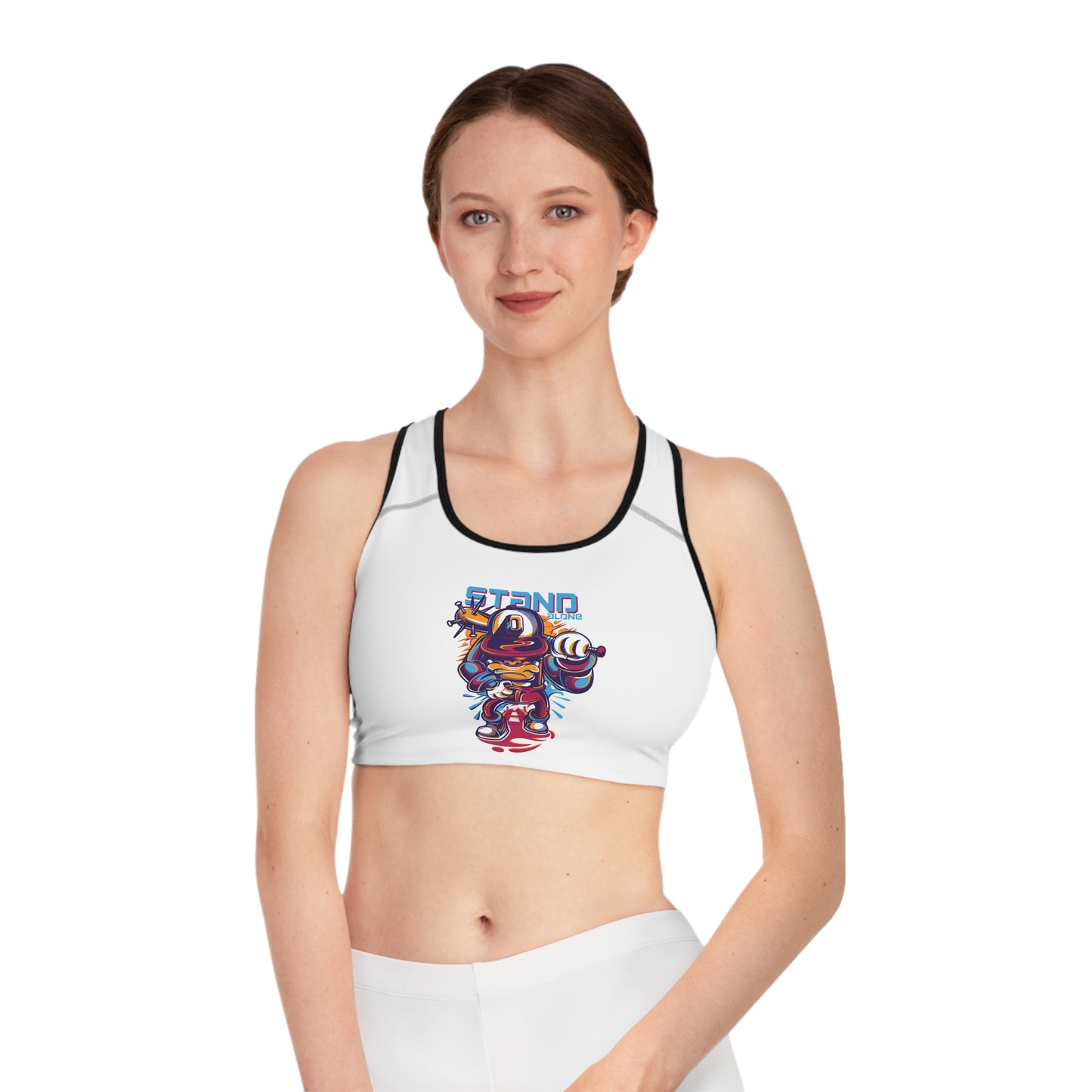 Stand Out Graphic Sports Bra for Active Lifestyle