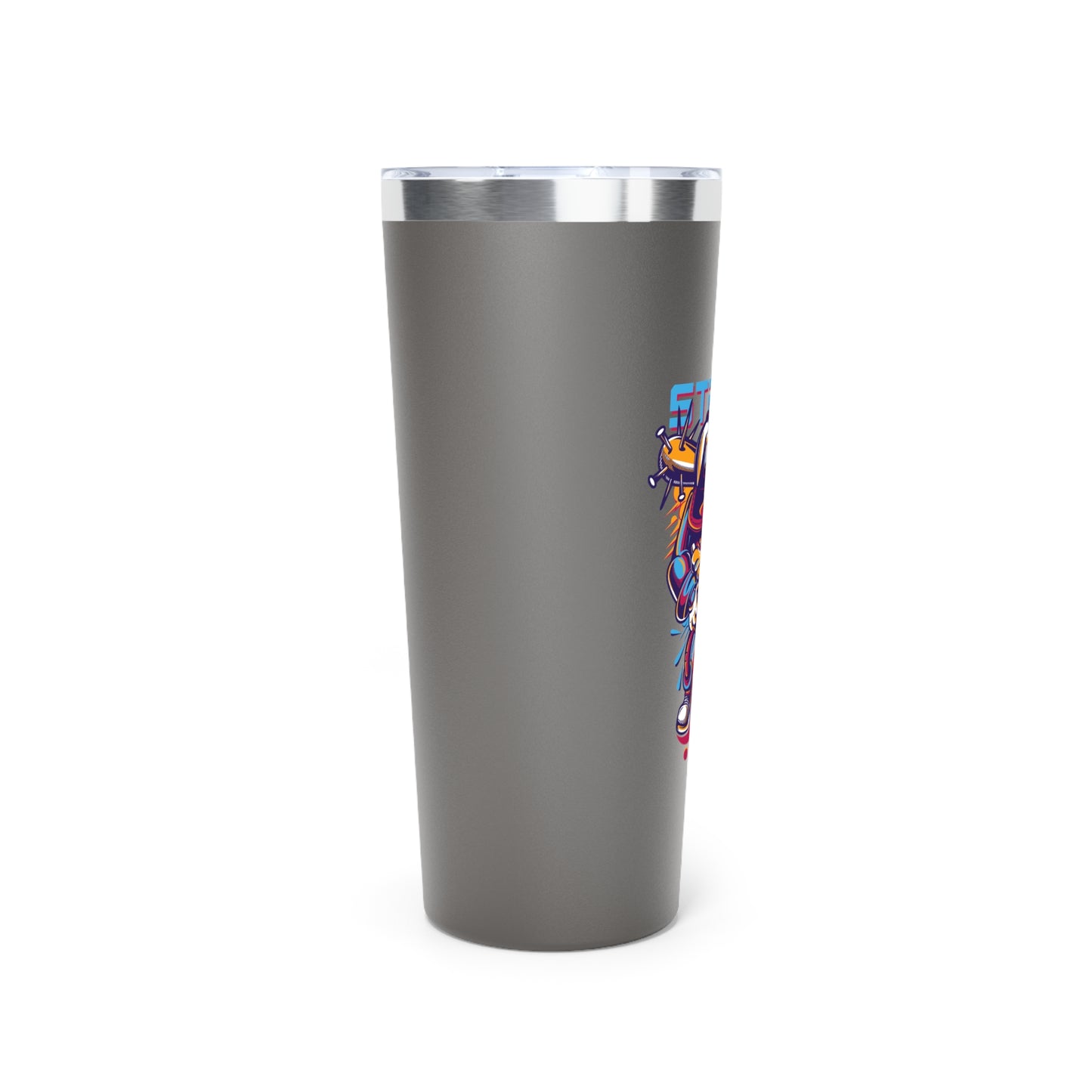 Stand Alone Copper Vacuum Insulated Tumbler - 22oz Fun Travel Mug