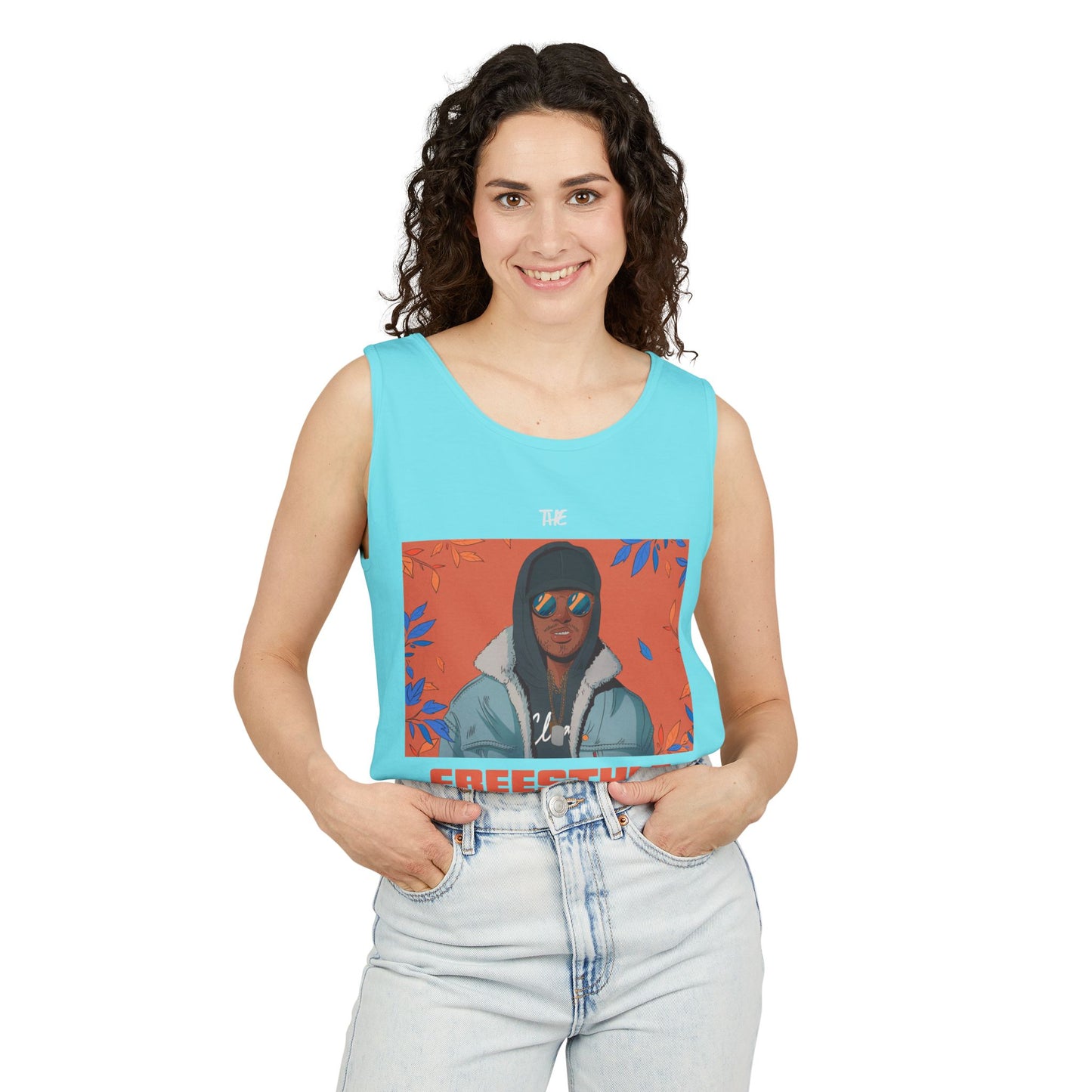 Men's Freestyle Graphic Tank Top Summer Vibes Casual Wear