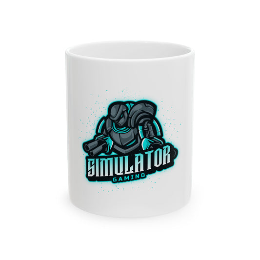 Gaming Simulator Ceramic Mug - Perfect for Gamers, 11oz & 15oz Sizes