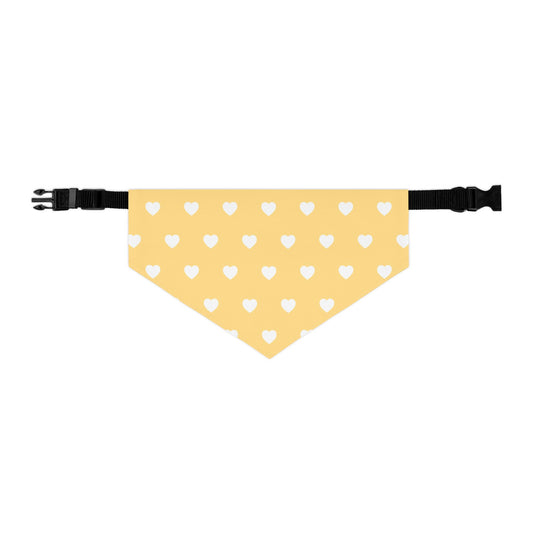 Love Heart Pattern Pet Bandana Collar for Dogs