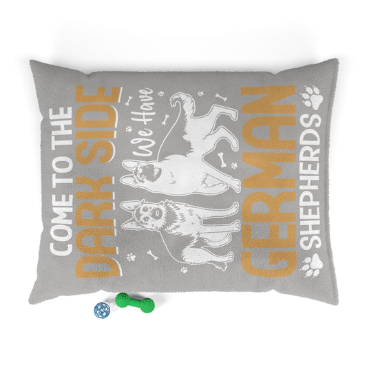 Cozy German Shepherd Pet Bed with Fun Text - Perfect for Dog Lovers
