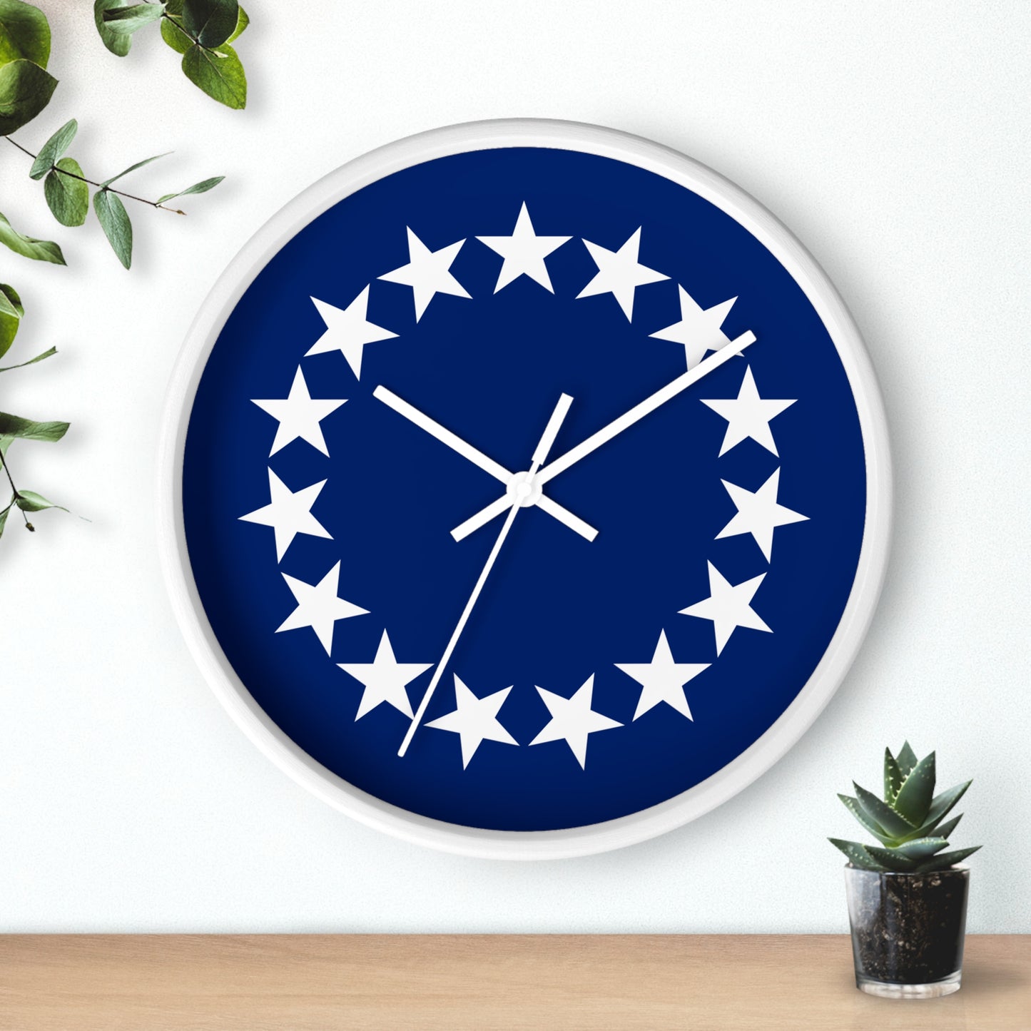 Nautical Stars Wall Clock - Modern Home Decor, Perfect for  Gifts.