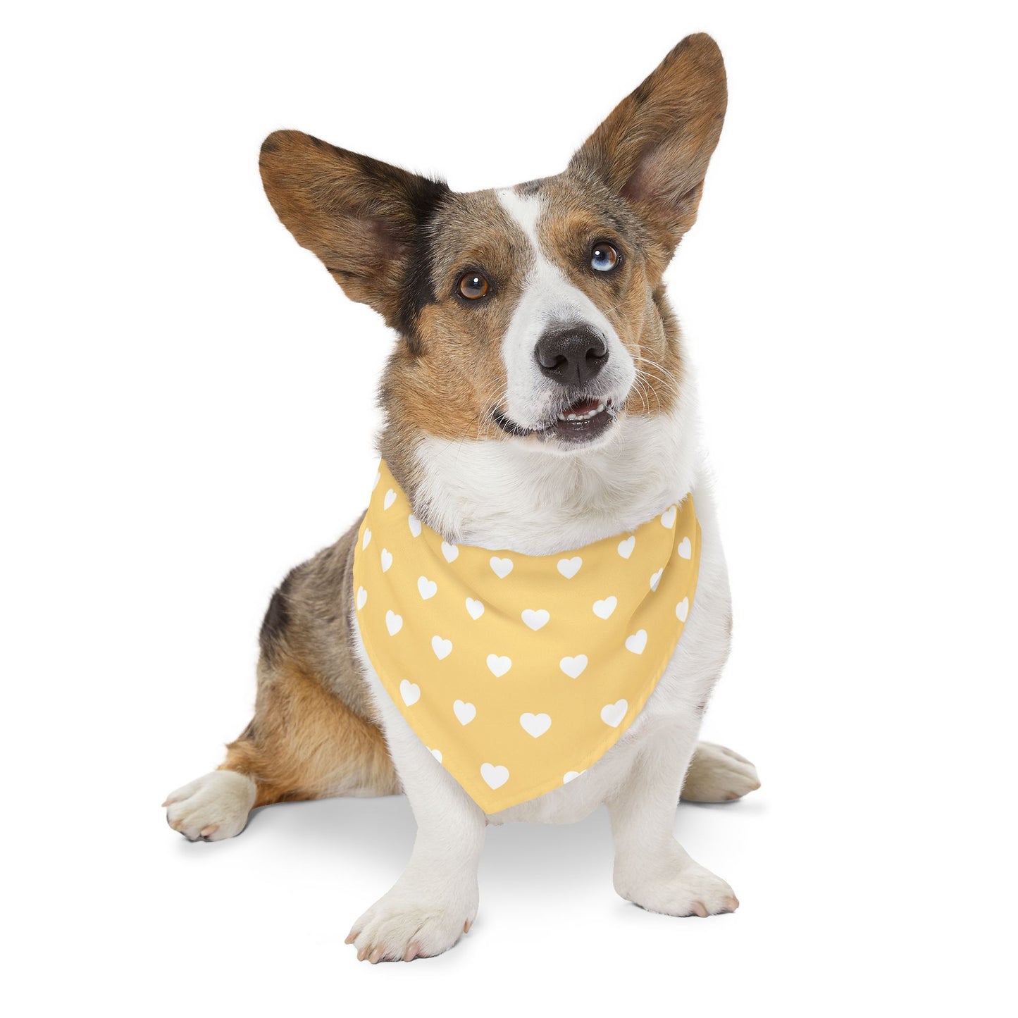 Love Heart Pattern Pet Bandana Collar for Dogs