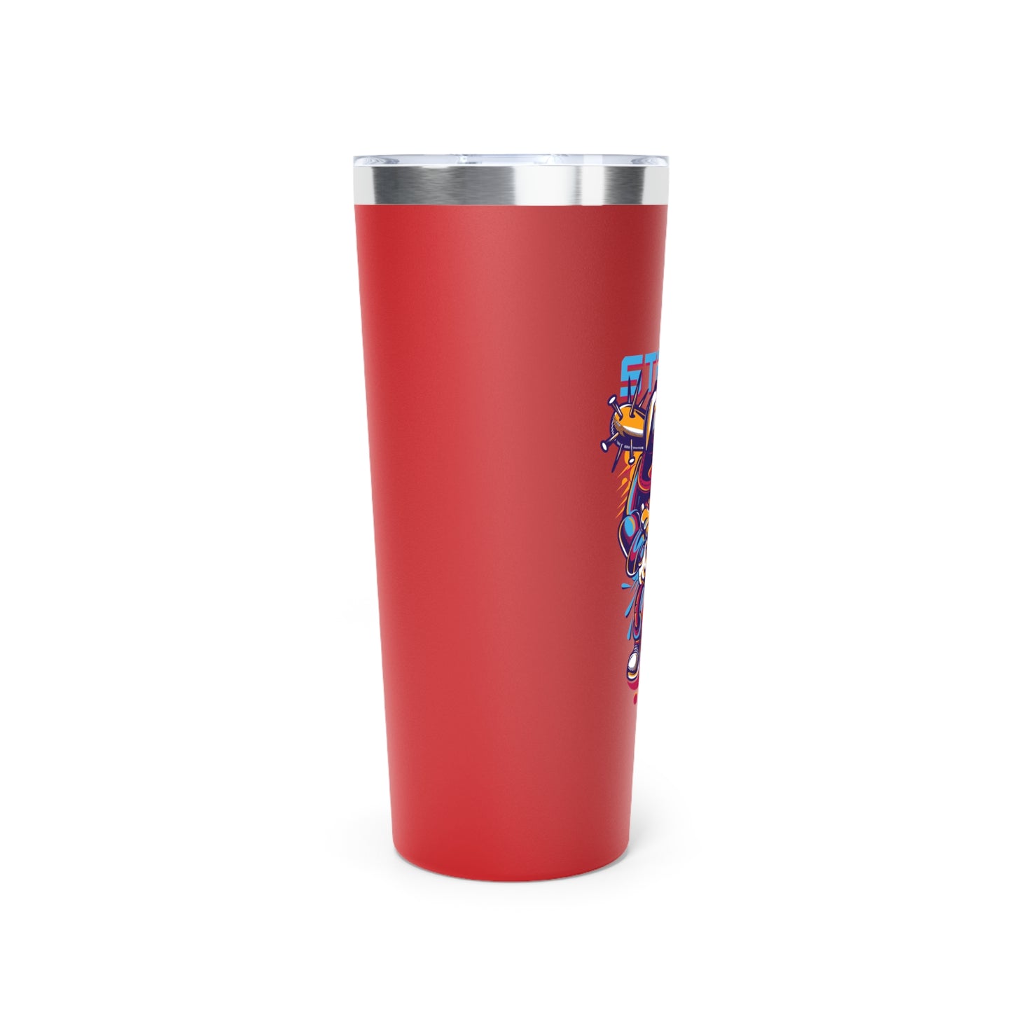 Stand Alone Copper Vacuum Insulated Tumbler - 22oz Fun Travel Mug