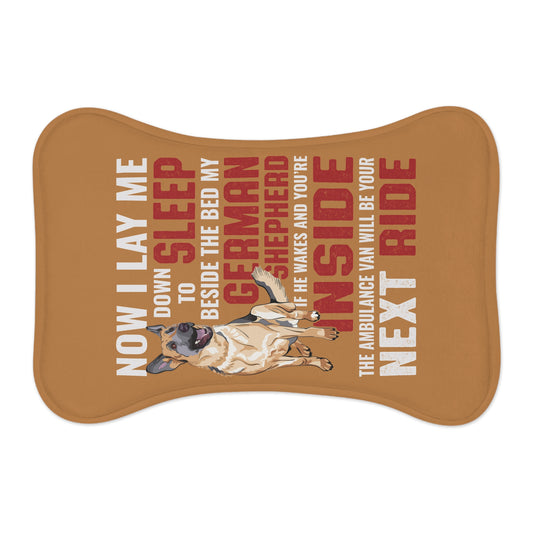 Personalyzed Dog Feeding Mat German Shepherd Pet Mat for Dog Lovers