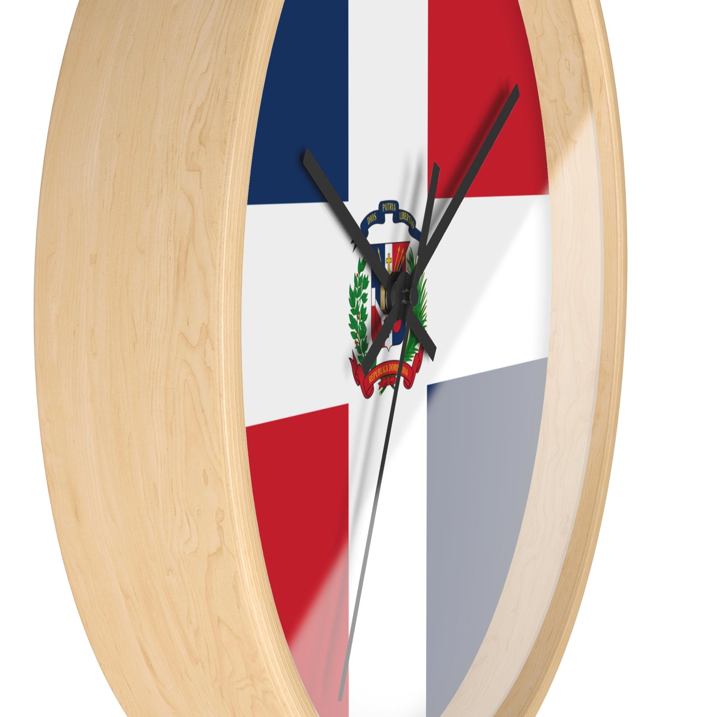 Dominican Republic Flag Wall Clock - Perfect for Home Decor & Gifts