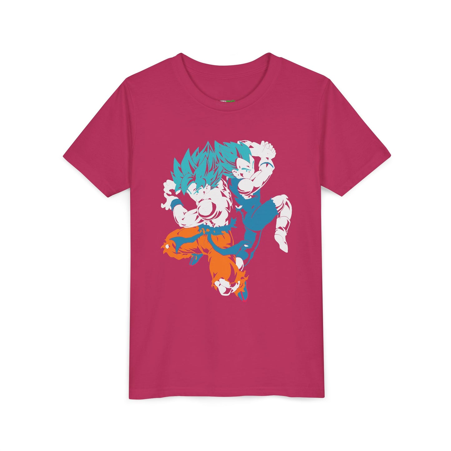 Youth Anime Graphic Tee – Super Saiyan Clash T-Shirt for Kids