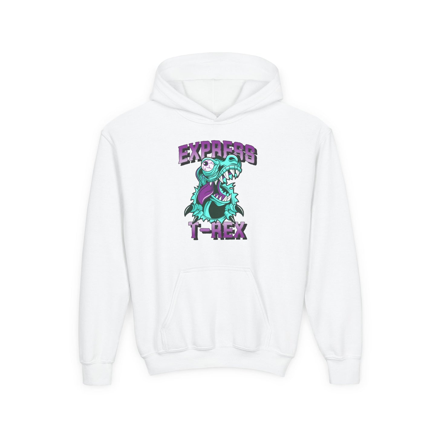 Youth T-Rex Express Hoodie for Gir - Fun & Comfy for Kids