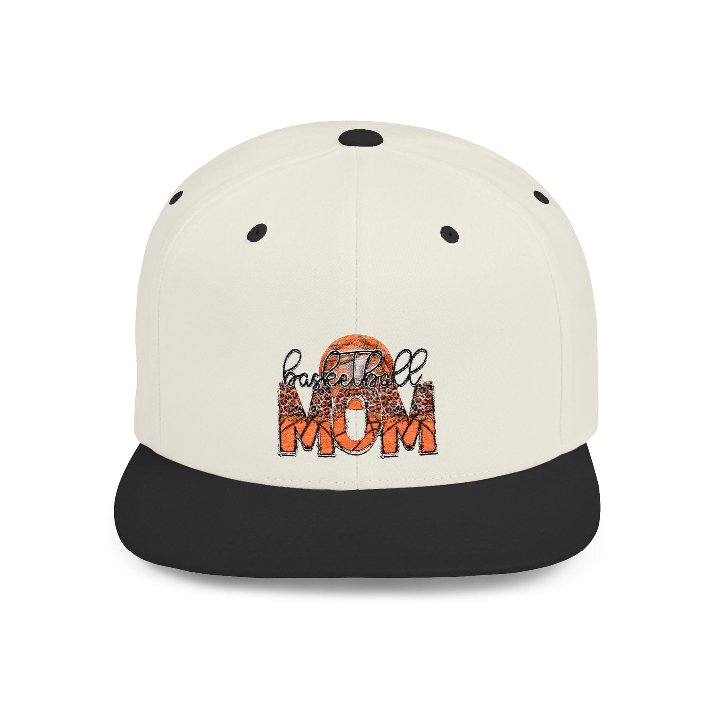 Women's Flat Snapback Cap Basketball  Mom – Ideal Gift for Sports Moms