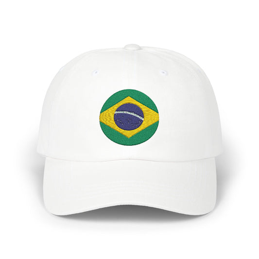 Embroidered Brazil Flag Classic Dad Cap - Casual Summer Hat