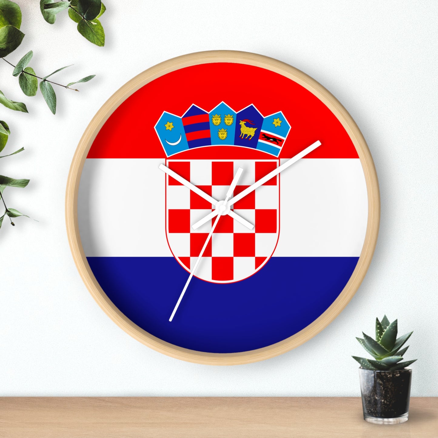 Croatian Flag Wall Clock - Elegant Home Decor for National Pride