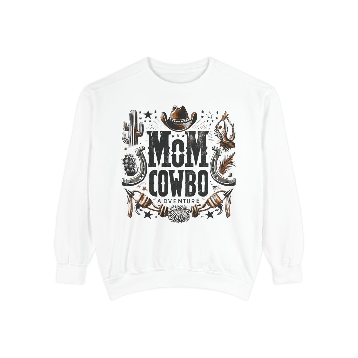 Mom Cowboy Women's Sweatshirt – Perfect for Moms Who Love the West