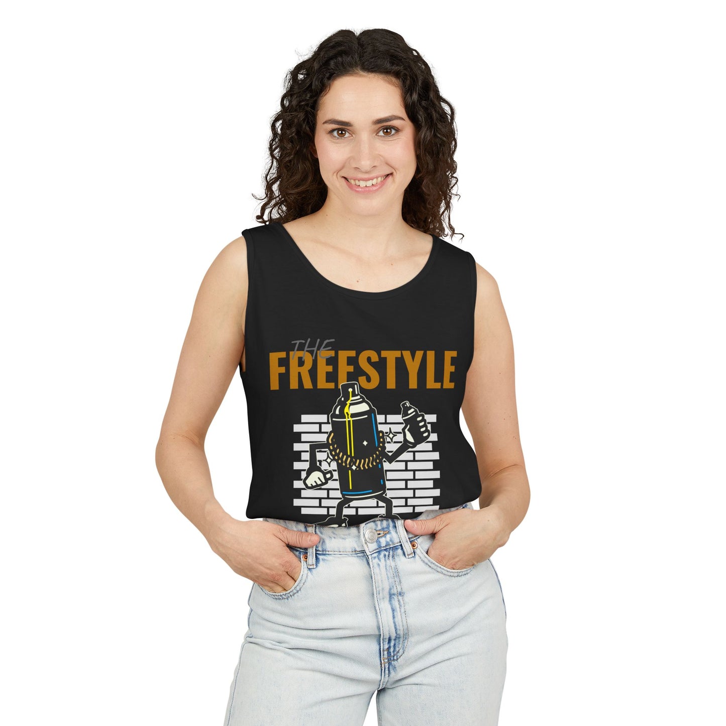 Men's Hip Hop Style Tank Top Freestyle Graphic for Trendsetters