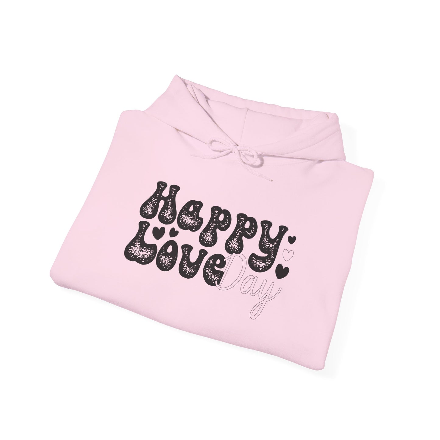 Unisex Happy Love Day Hoodie - Cozy Moments, Valentine's Day, Gift for Loves