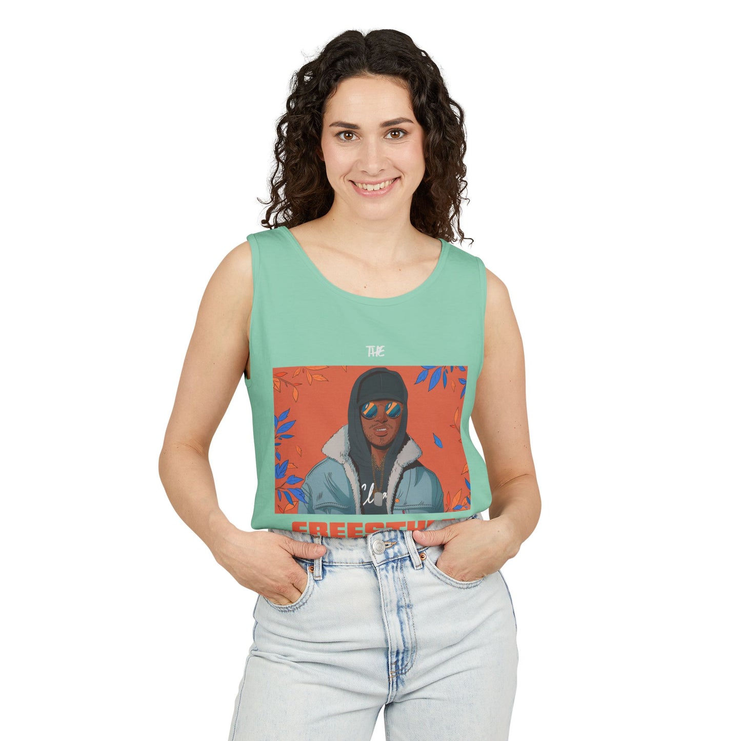Men's Freestyle Graphic Tank Top Summer Vibes Casual Wear