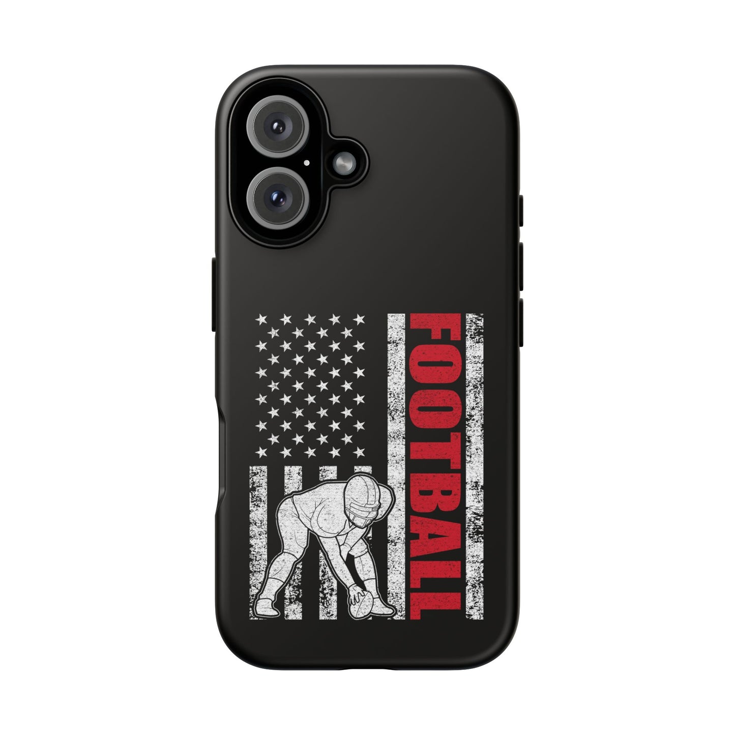 Football American Flag Phone Case - Tough Cases for Fans