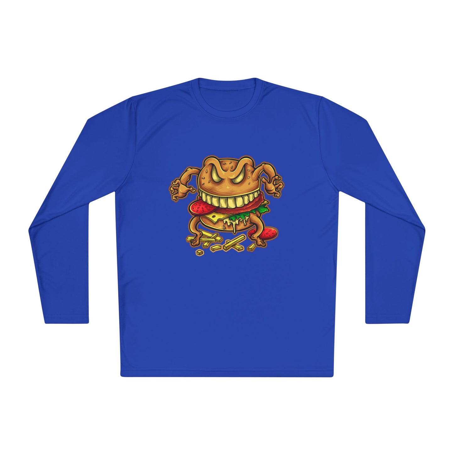 Men's Funny Burger Frog Long Sleeve Tee