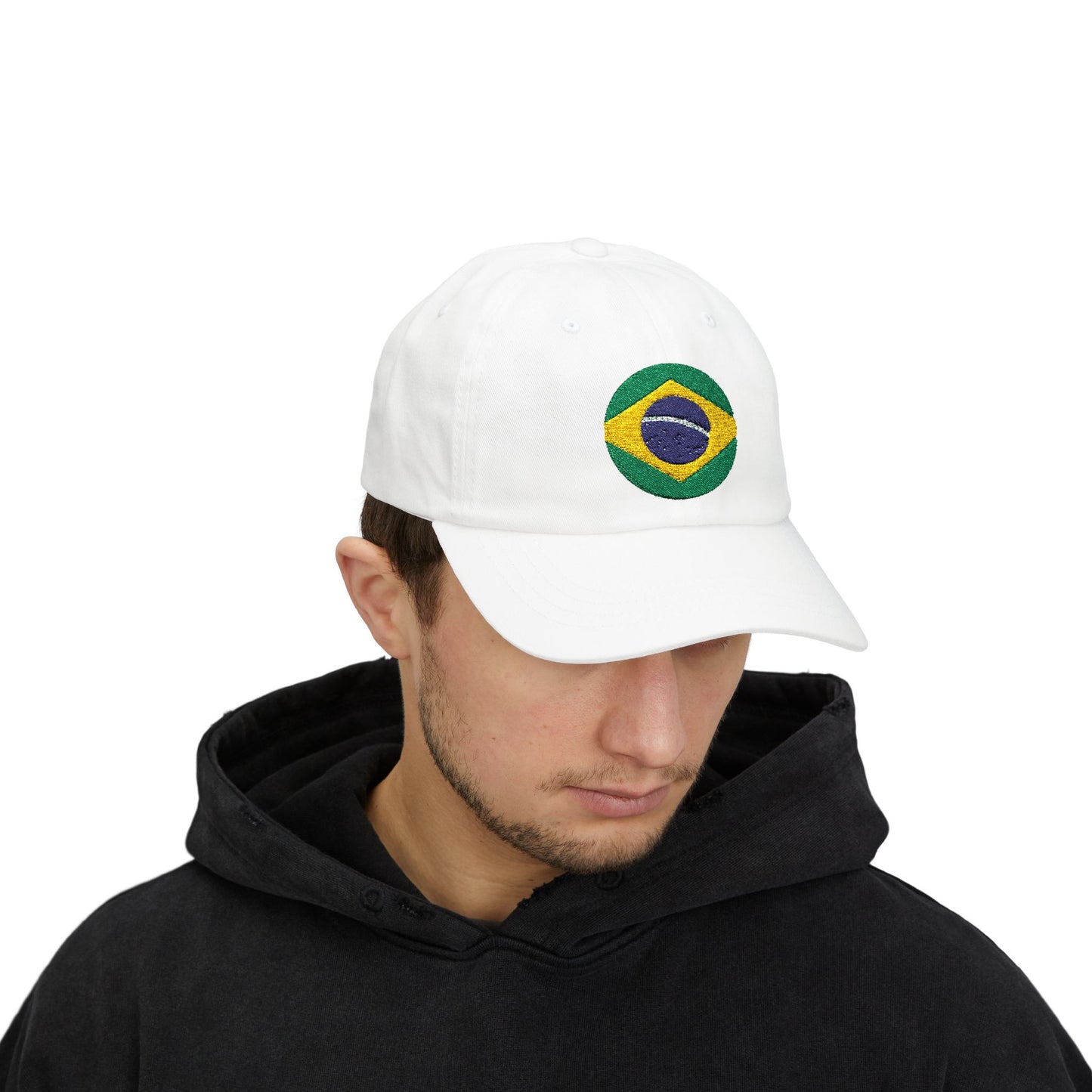 Embroidered Brazil Flag Classic Dad Cap - Casual Summer Hat