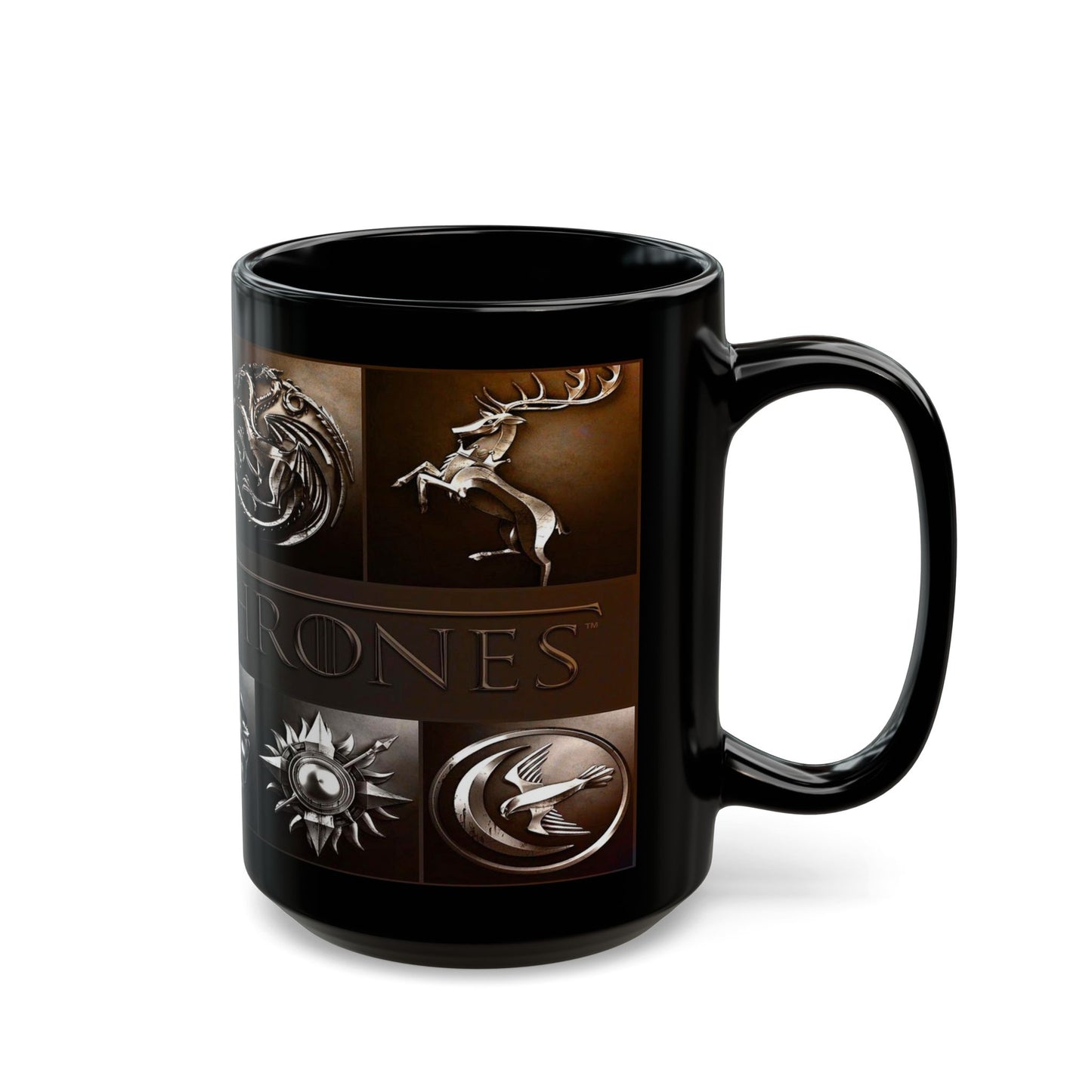 Game of Thrones House Sigils Black Mug 11oz