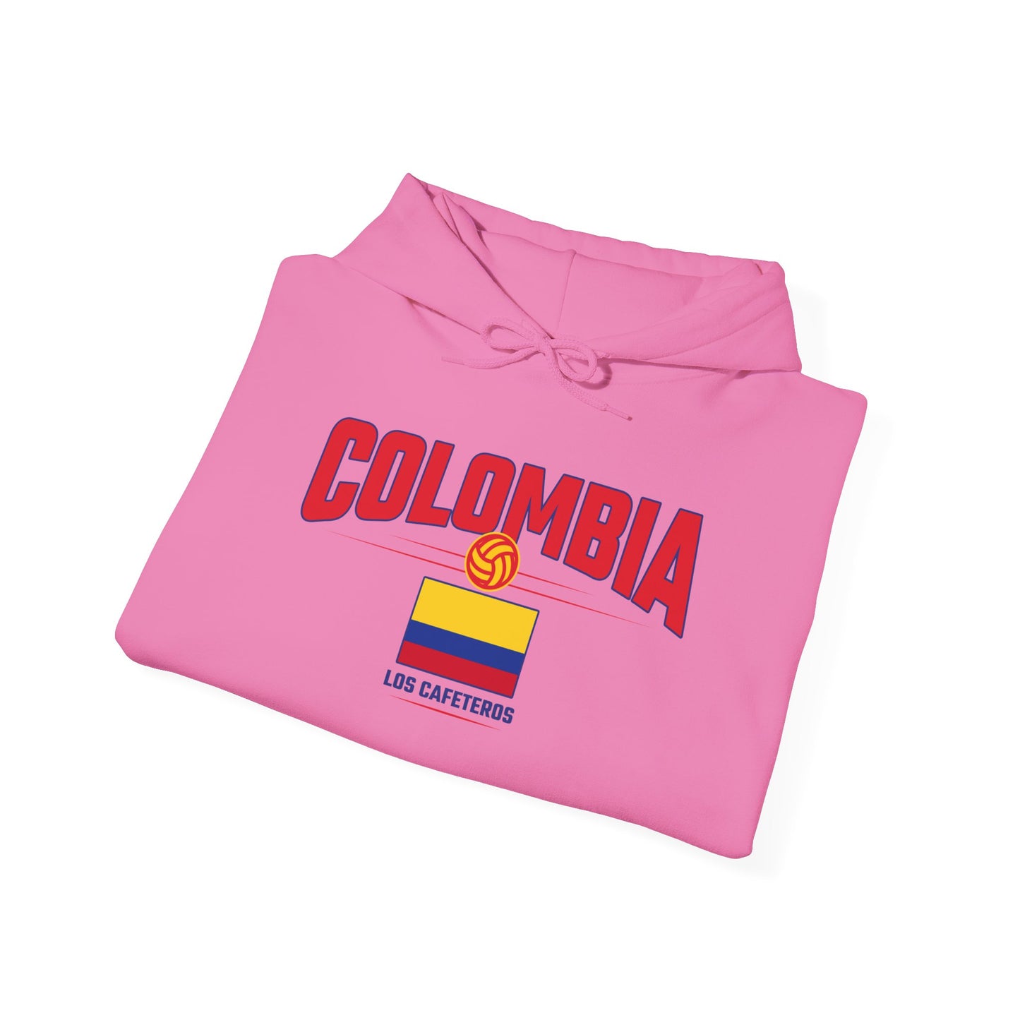 Unisex Hoodie Love Colombia Sweatshirt with Flag Design