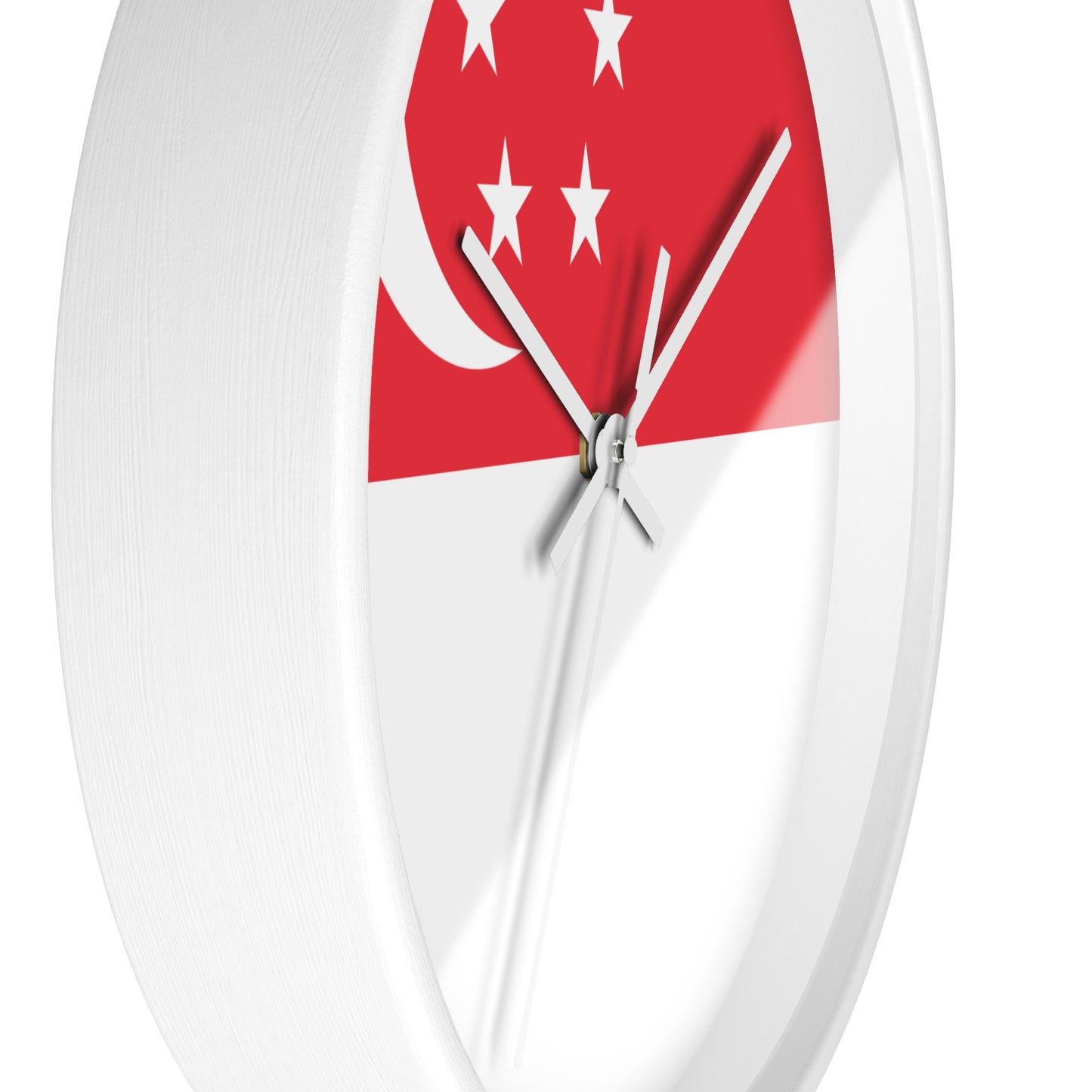 Singapore Flag Wall Clock - Perfect Home Decor for National Day Celebrations