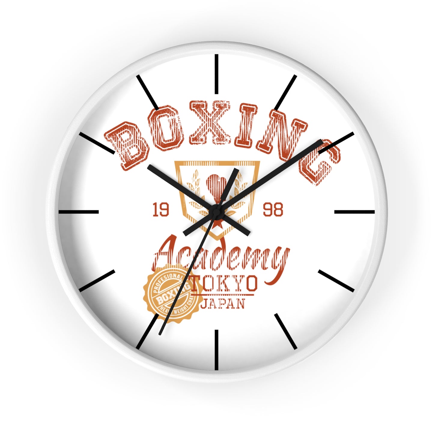 Boxing Academy Wall Clock - Vintage Style