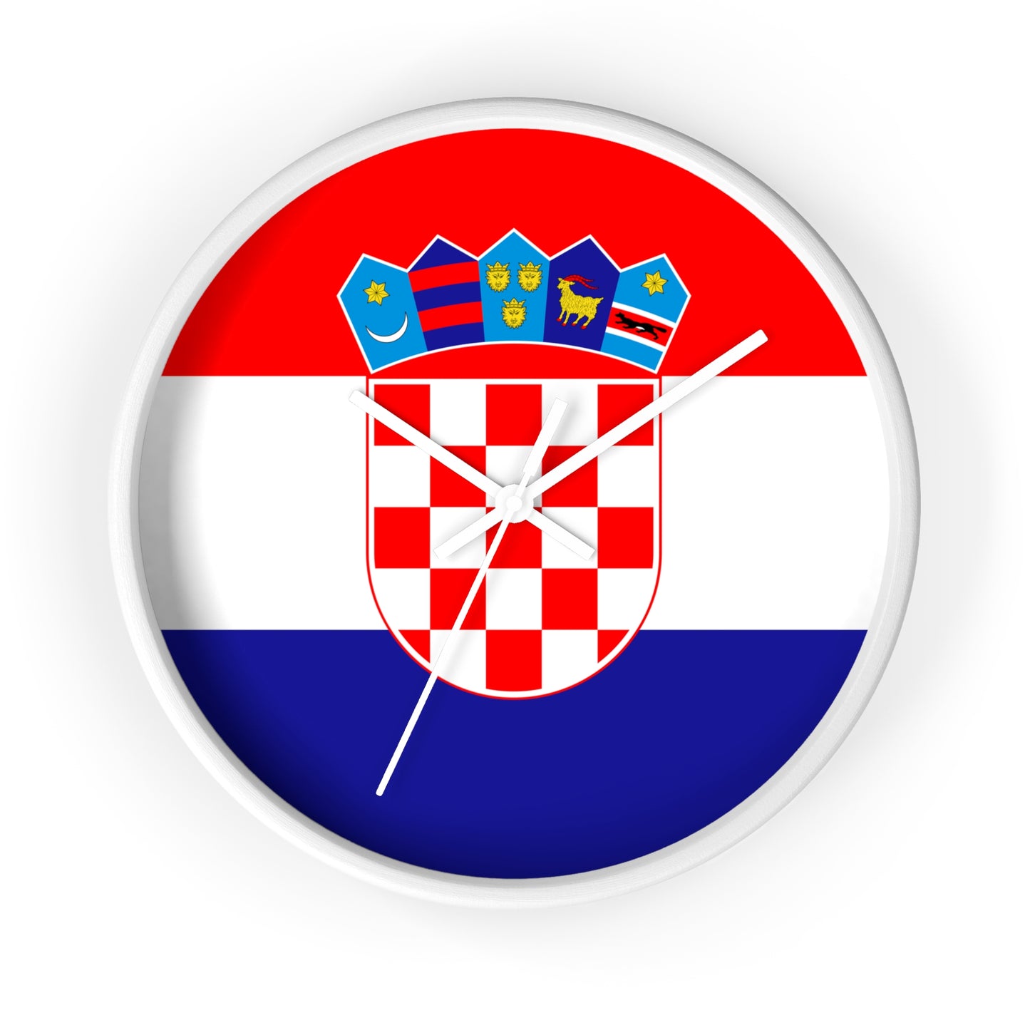 Croatian Flag Wall Clock - Elegant Home Decor for National Pride
