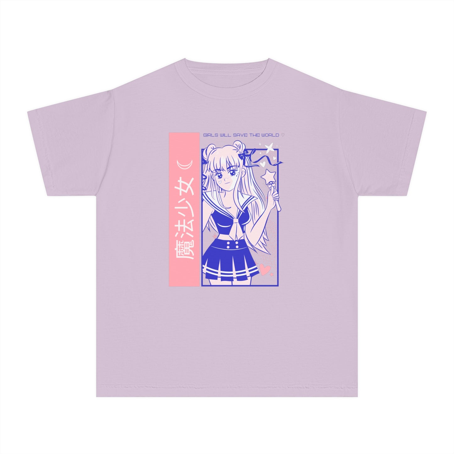 Girls Will Save the World Youth Tee | Cute Anime Graphic T-Shirt