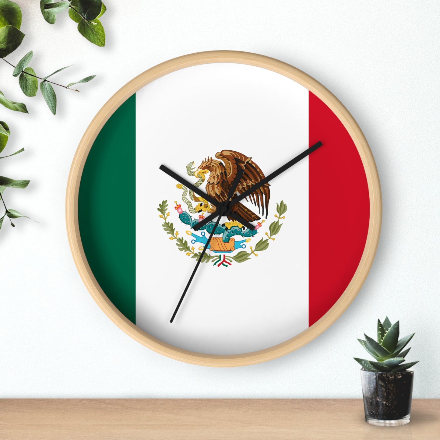 Mexican Flag Wall Clock - Celebrate Heritage and Time