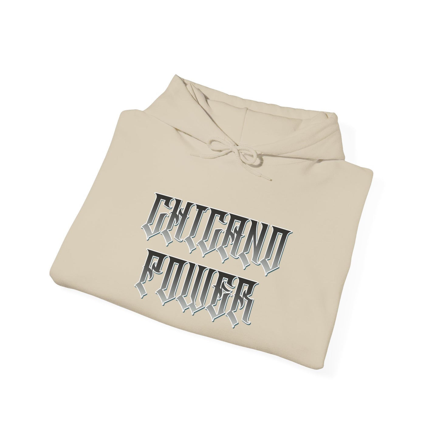 Men's Hooded Sweatshirt Chicano Power Skull Design